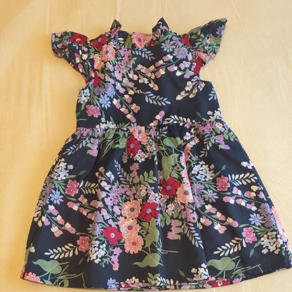 Janie and Jack Navy Floral Kids Dress